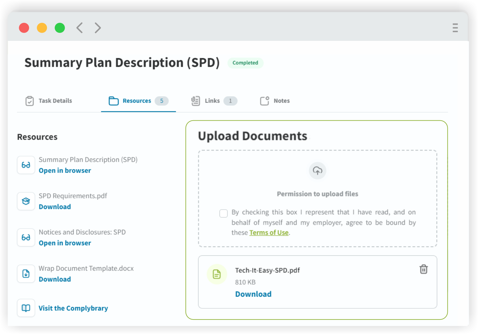 Dashboard-Reports-Upload Documents